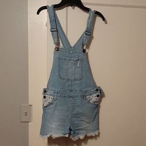 Girls denim overalls